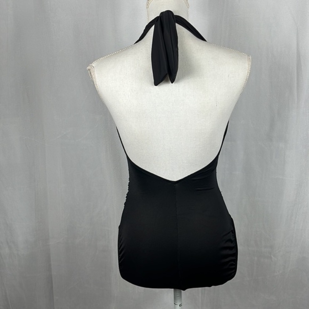 Miraclesuit Black Halter One Piece Swimsuits. Gem